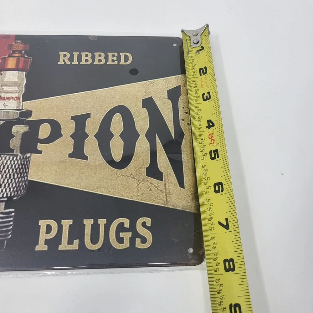 Champion Spark Plugs Metal Garage Mancave‎ Workshop Retro Vintage Look Signs